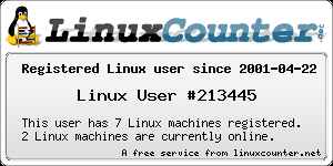registered linux user #213445 